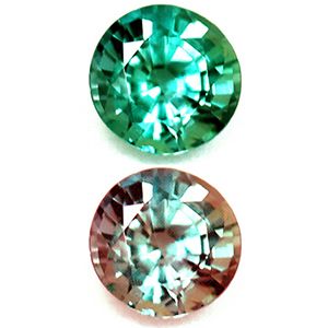 Round Green Alexandrite 0.18ct loose gemstone