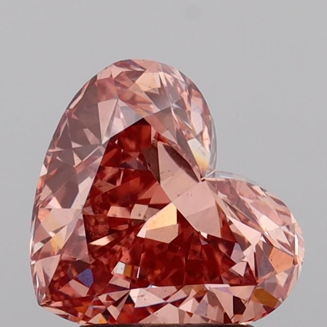 Heart Fancy Pinkish Brown Lab-grown Diamond 2.2ct VS2 loose diamond
