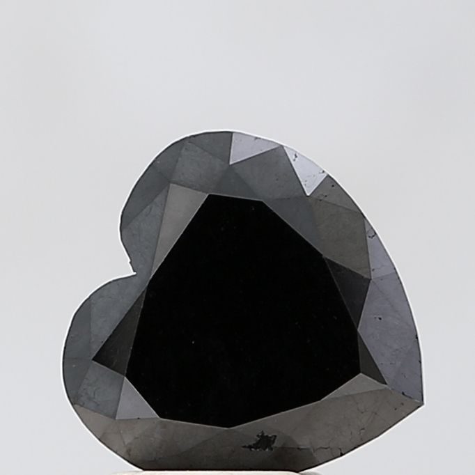 Heart Black Natural Diamond 2.78ct VS1 loose diamond