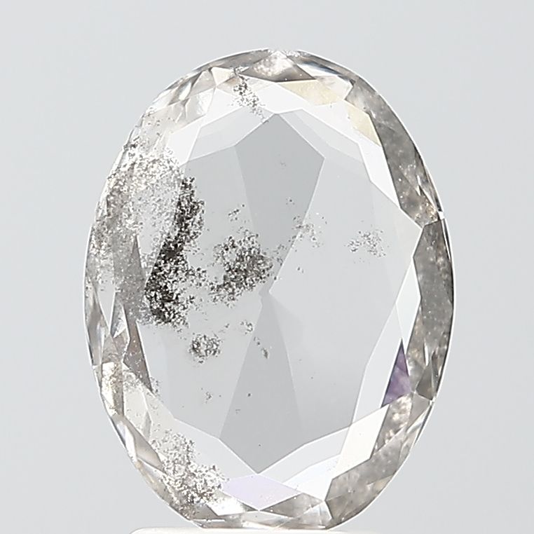 Oval Salt And Pepper Lab-grown Diamond 1.64ct I2 loose diamond