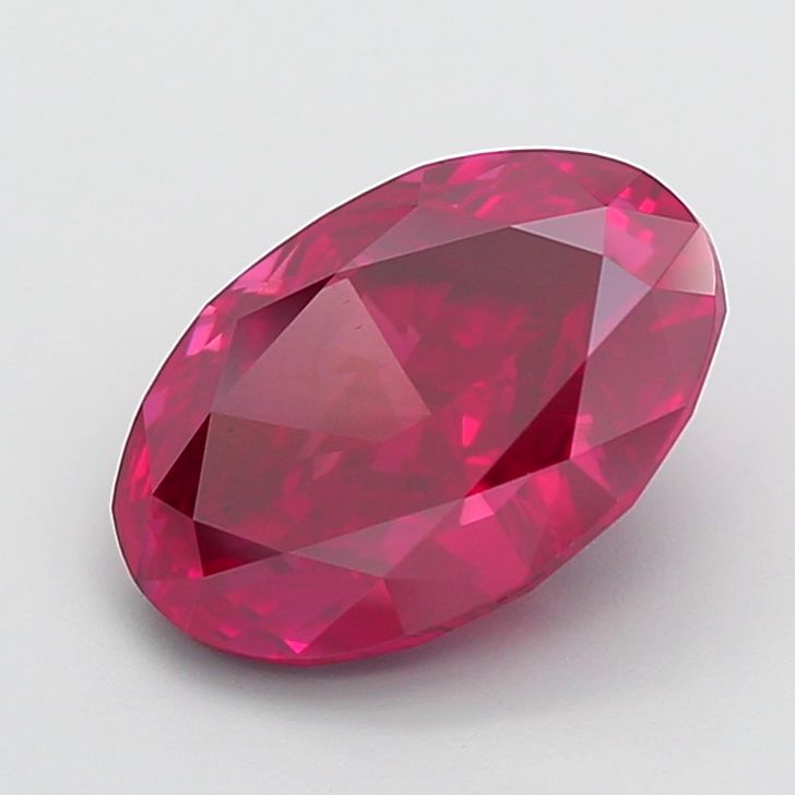 Oval Fancy Vivid Pink Lab-grown Diamond 5.04ct VS2 loose diamond