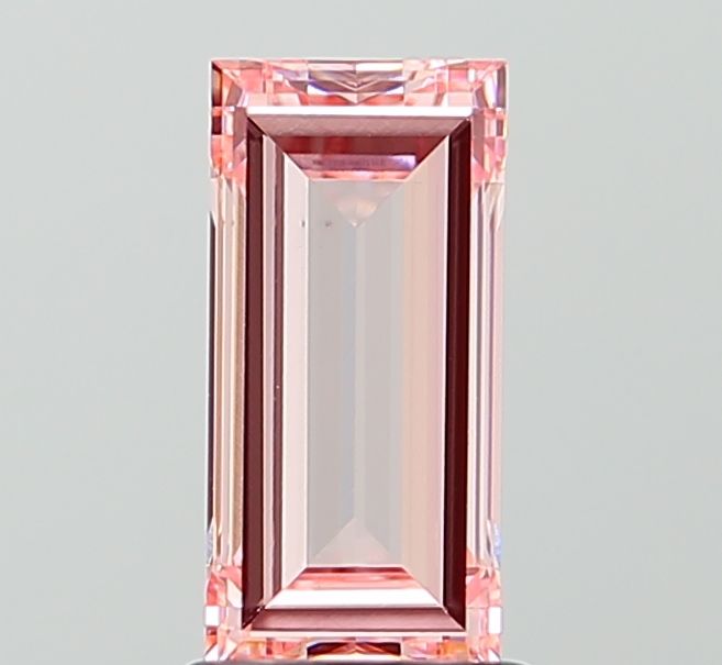 Baguette Fancy Intense Pink Lab-grown Diamond 1.5ct VS1 loose diamond