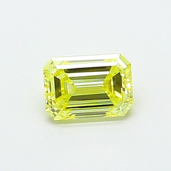 Emerald Fancy Intense Yellow Lab-grown Diamond 0.54ct VS1 loose diamond