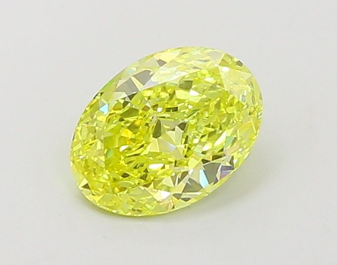 Oval Fancy Vivid Yellow Lab-grown Diamond 1.03ct VVS2 loose diamond