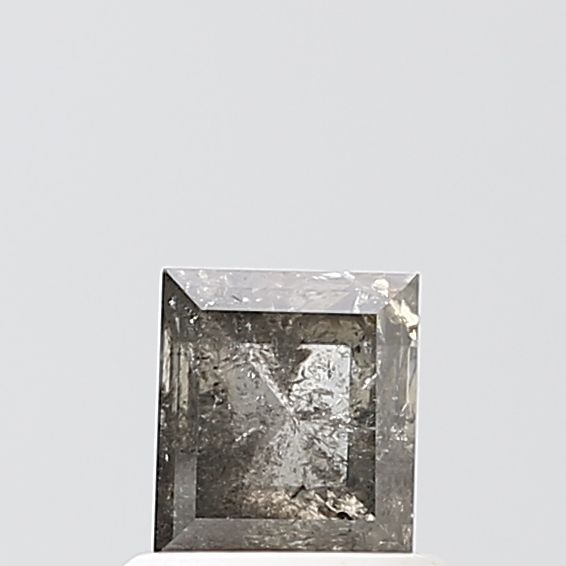 Square Salt And Pepper Natural Diamond 0.65ct VVS2 loose diamond