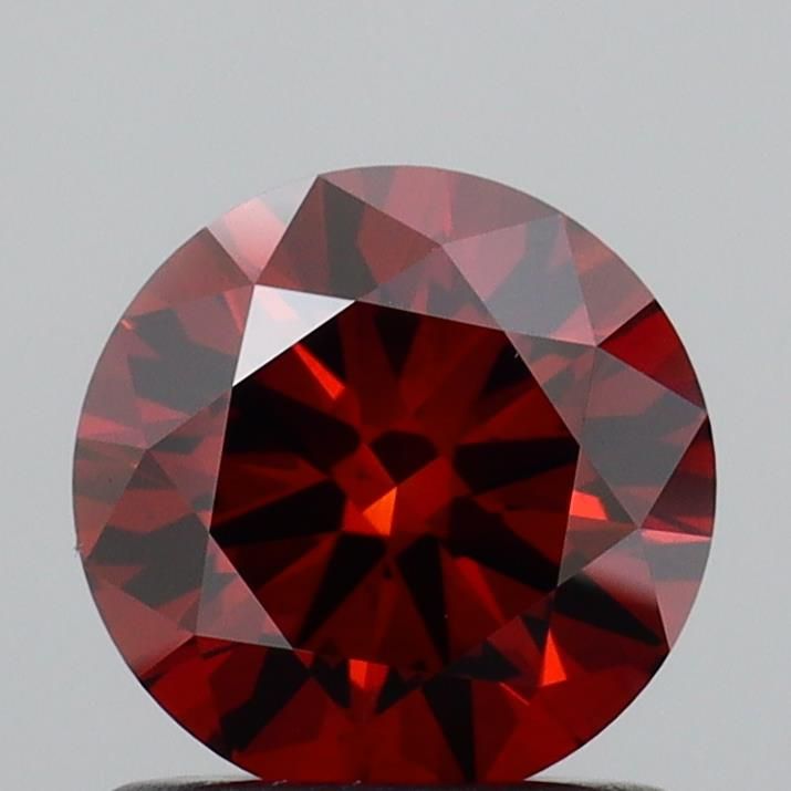 Round Fancy Deep Orange Lab-grown Diamond 0.95ct VS1 loose diamond