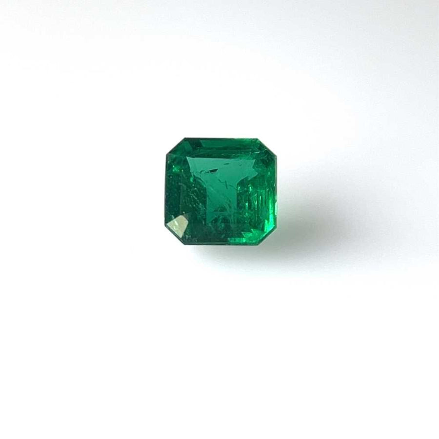 Asscher Green Emerald 2.31ct loose gemstone