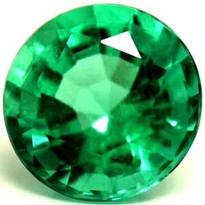 Round Green Emerald 1.06ct loose gemstone