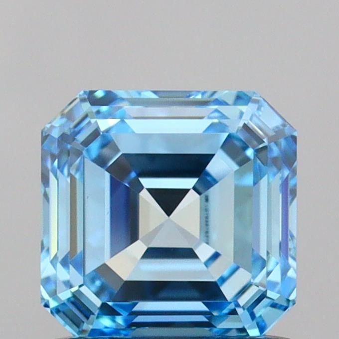 Asscher Fancy Vivid Blue Lab-grown Diamond 1ct VVS2 loose diamond