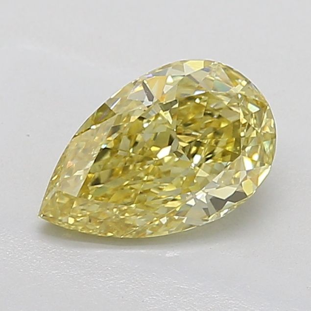Pear Fancy Intense Yellow Lab-grown Diamond 1.55ct VS1 loose diamond