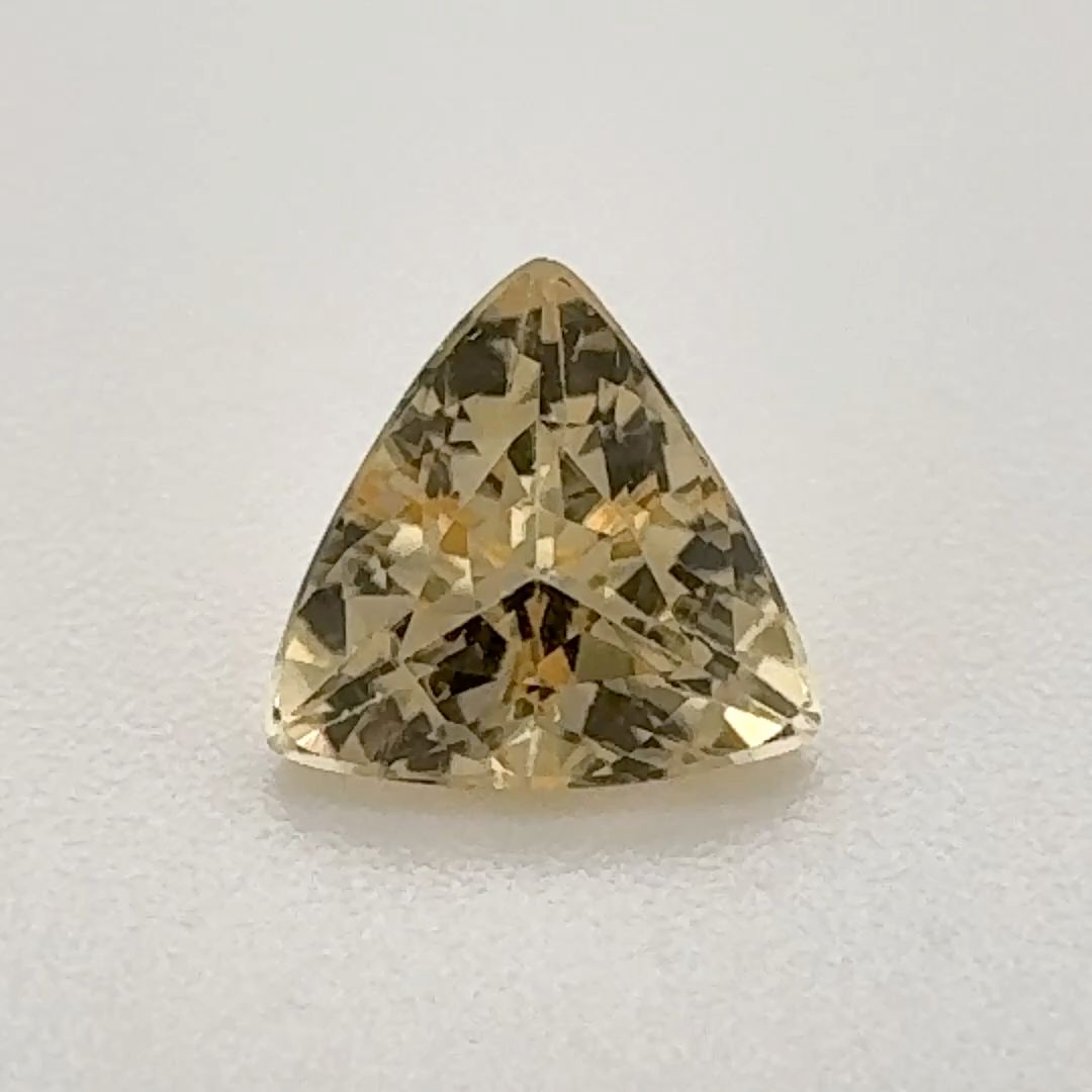 Trilliant Yellow Topaz 0.82ct loose gemstone