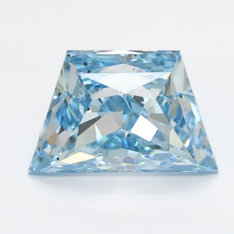 Trapezoid Blue Lab-grown Diamond 2.07ct SI2 loose diamond