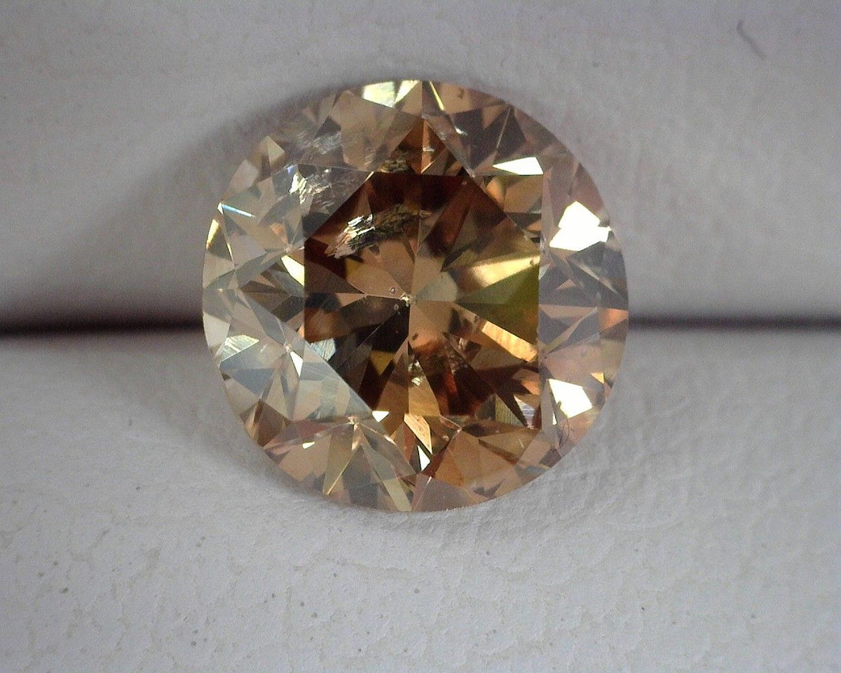 Round Brown Natural Diamond 1.19ct SI2 loose diamond
