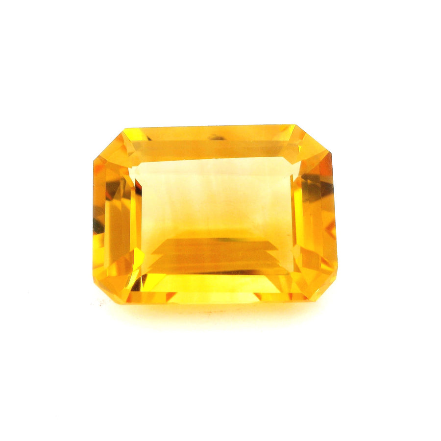 Octagonal Yellow Citrine 10.55ct loose gemstone