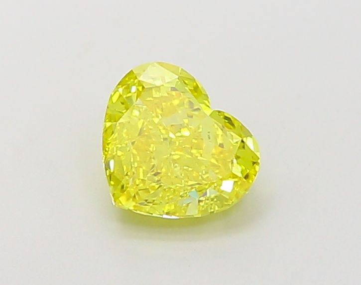 Heart Fancy Vivid Yellow Lab-grown Diamond 1ct VVS2 loose diamond