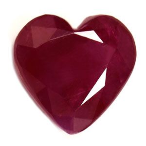 Heart Red Ruby 3.11ct loose gemstone