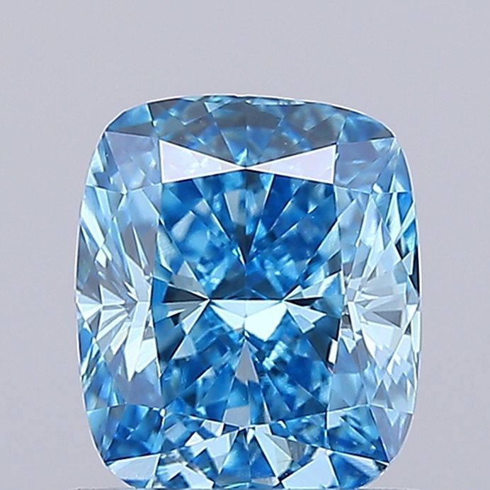 Cushion Fancy Vivid Blue Lab-grown Diamond 1.03ct VS1 loose diamond