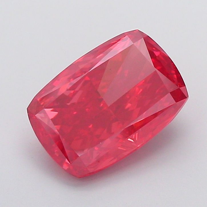 Cushion Fancy Vivid Red Lab-grown Diamond 5.05ct VS1 loose diamond