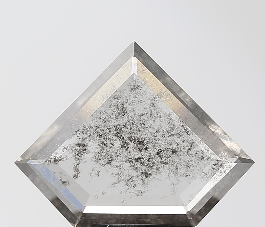 Shield Salt And Pepper Lab-grown Diamond 3.37ct I1 loose diamond