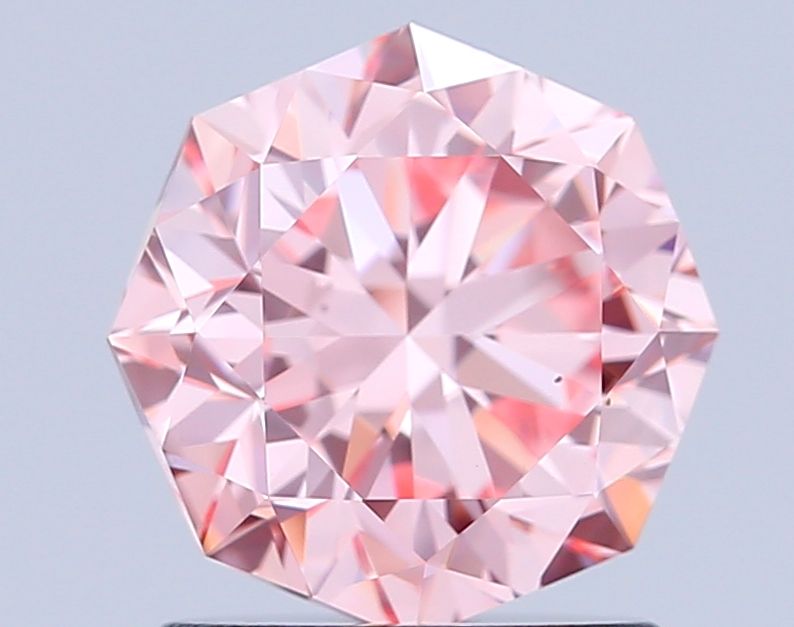 Octagonal Fancy Intense Pink Lab-grown Diamond 1.48ct VS1 loose diamond