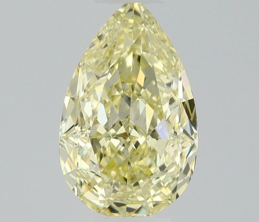 Pear Fancy Light Yellow Natural Diamond 0.34ct VVS2 loose diamond