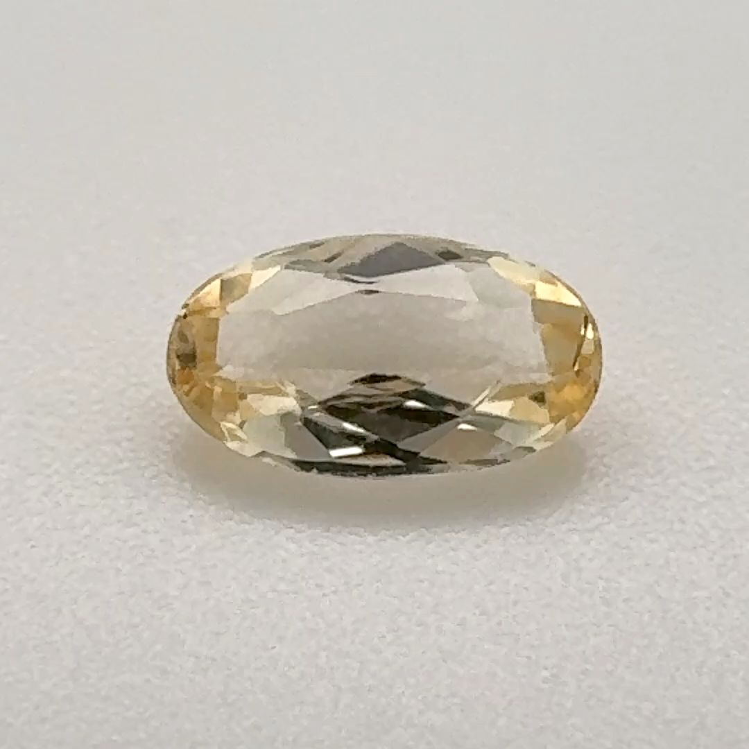 Oval Yellow Topaz 0.61ct loose gemstone