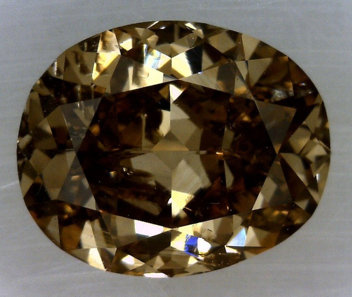 Oval Fancy Dark Yellowish Brown Natural Diamond 0.71ct loose diamond