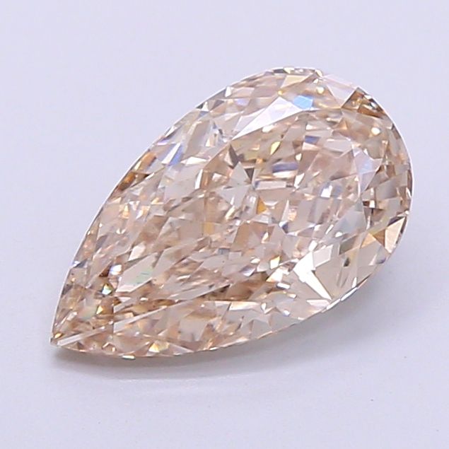 Pear Very Light Brown Lab-grown Diamond 2.08ct VS2 loose diamond