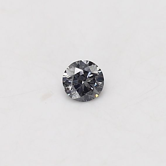 Round Fancy Gray Blue Natural Diamond 0.07ct SI2 loose diamond