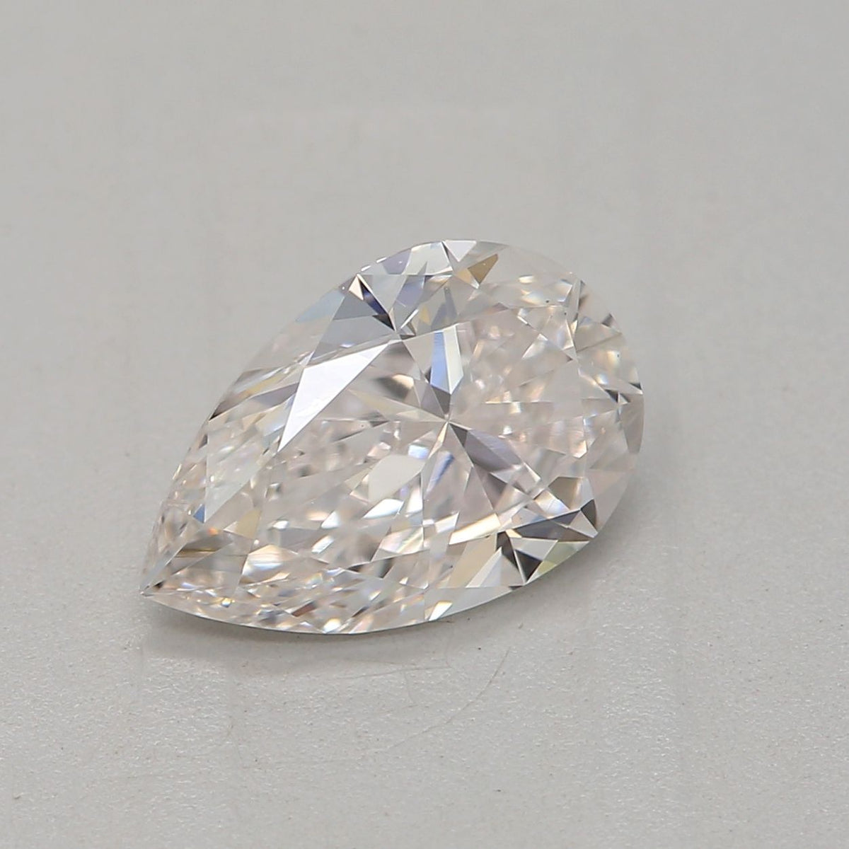 Pear Faint Pinkish Brown Natural Diamond 0.8ct SI1 loose diamond