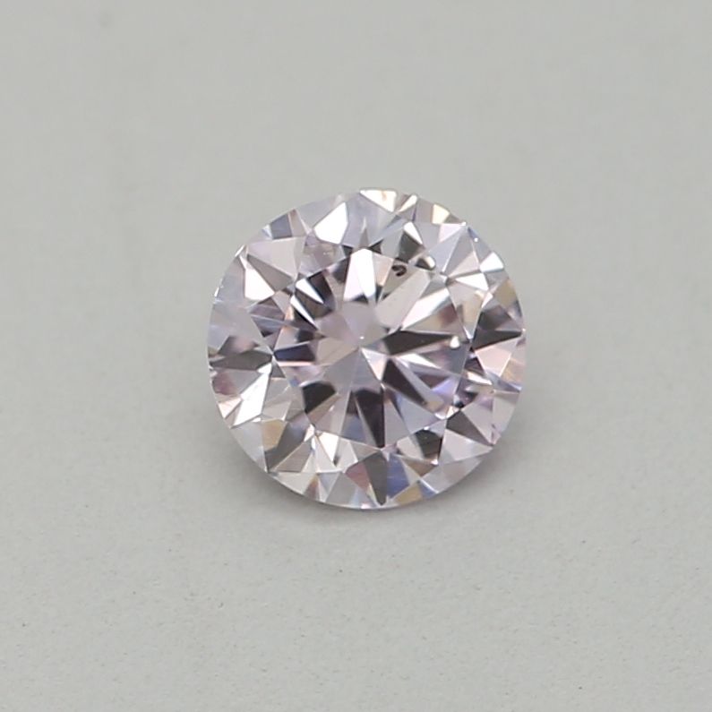 Round Fancy Light Pinkish Purple Natural Diamond 0.18ct loose diamond