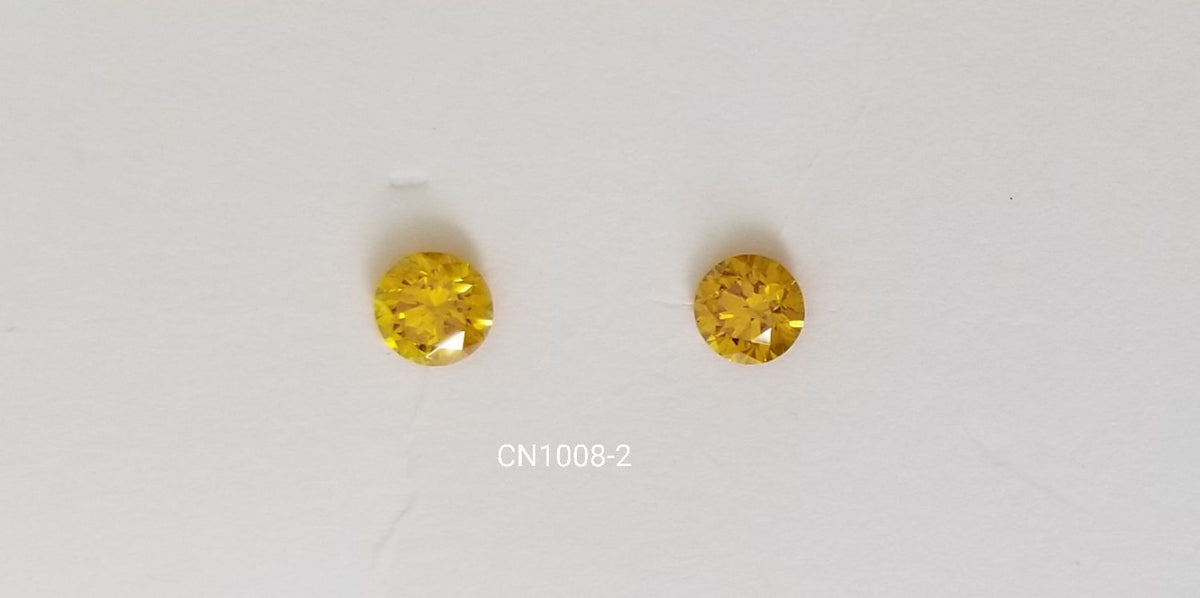 Round Fancy Orange Natural Diamond 0.34ct SI1 loose diamond