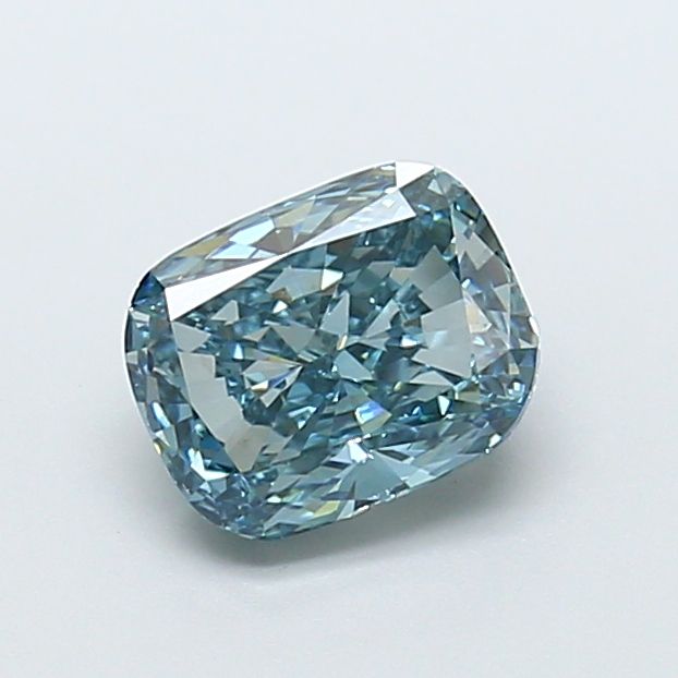 Cushion Fancy Vivid Blue Lab-grown Diamond 2.1ct VS1 loose diamond