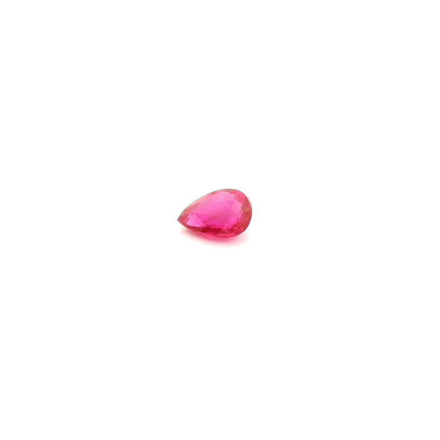 Pear Red Ruby 0.31ct loose gemstone
