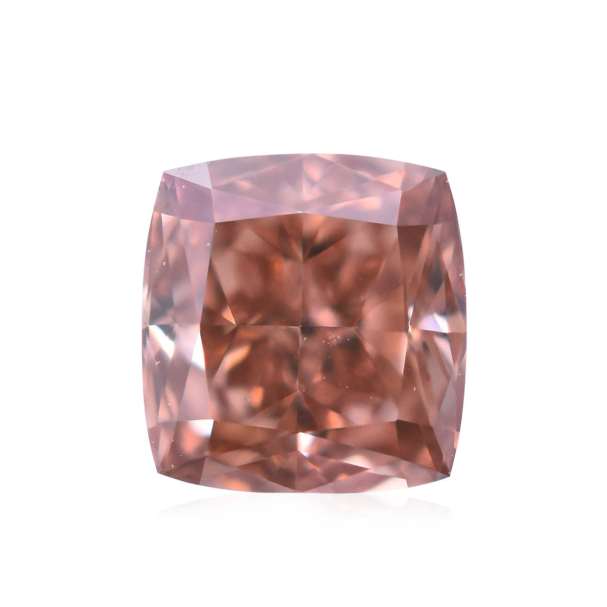 Cushion Fancy Deep Orangey Pink Natural Diamond 0.2ct loose diamond