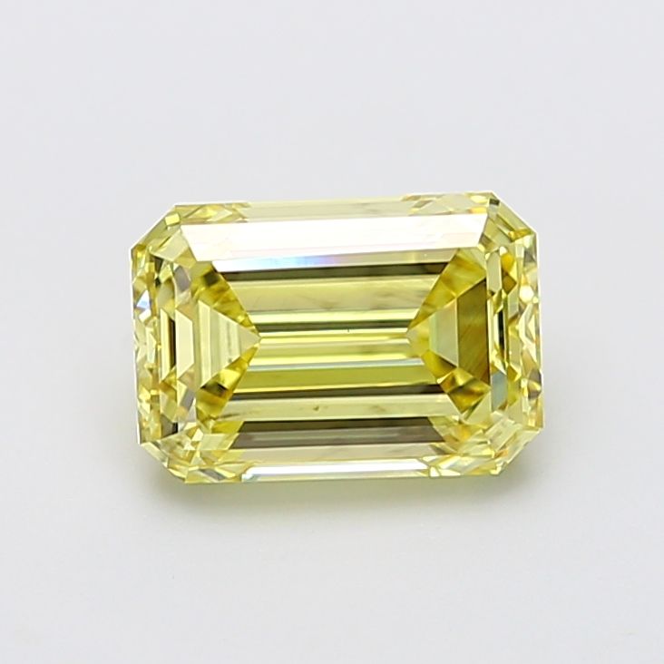 Emerald Fancy Intense Yellow Lab-grown Diamond 2.94ct VS2 loose diamond