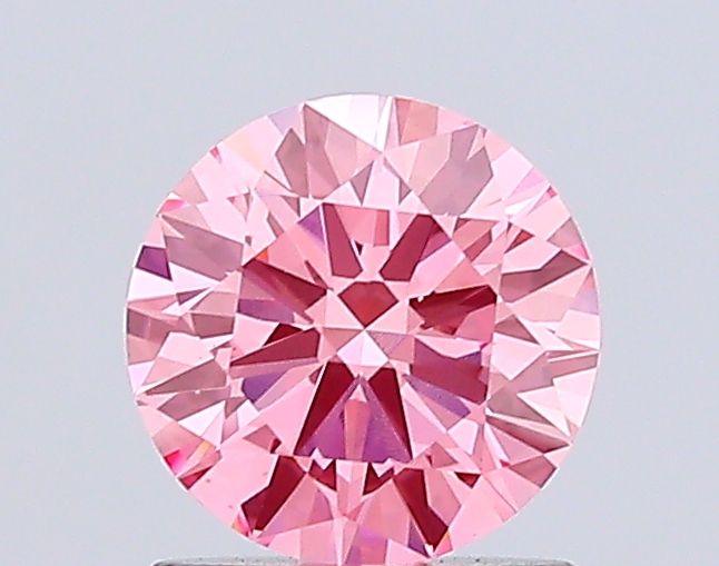 Round Fancy Vivid Pink Lab-grown Diamond 1.04ct VS1 loose diamond