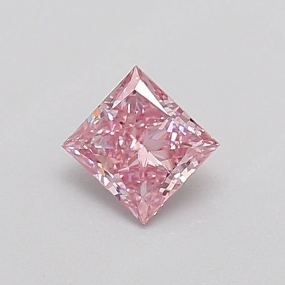 Princess Fancy Intense Pink Lab-grown Diamond 0.3ct VS2 loose diamond