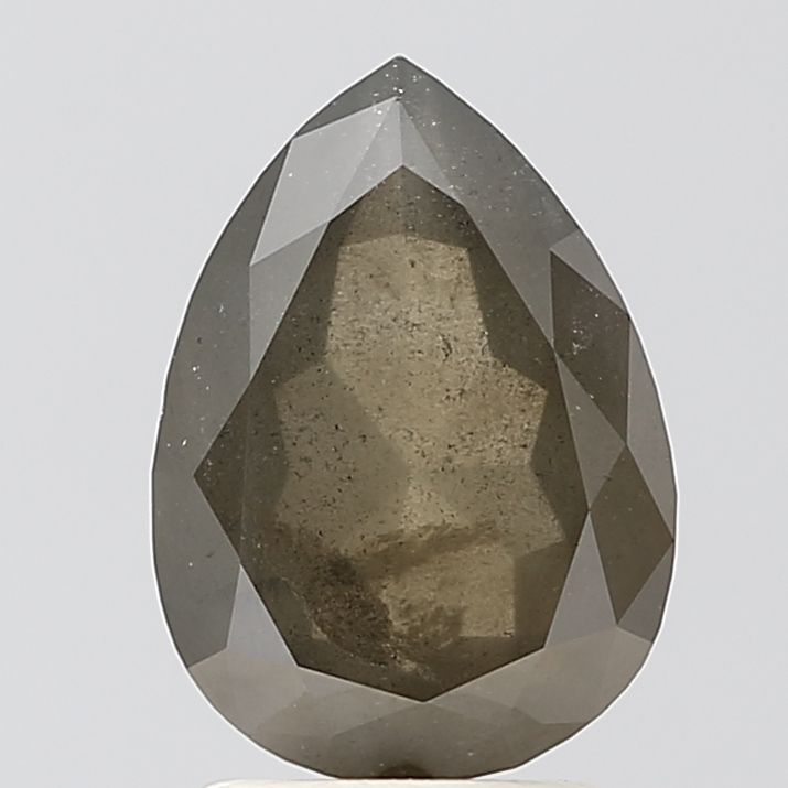 Pear Salt And Pepper Natural Diamond 2.08ct VVS2 loose diamond