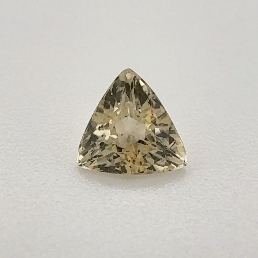 Trilliant Yellow Topaz 0.455ct loose gemstone