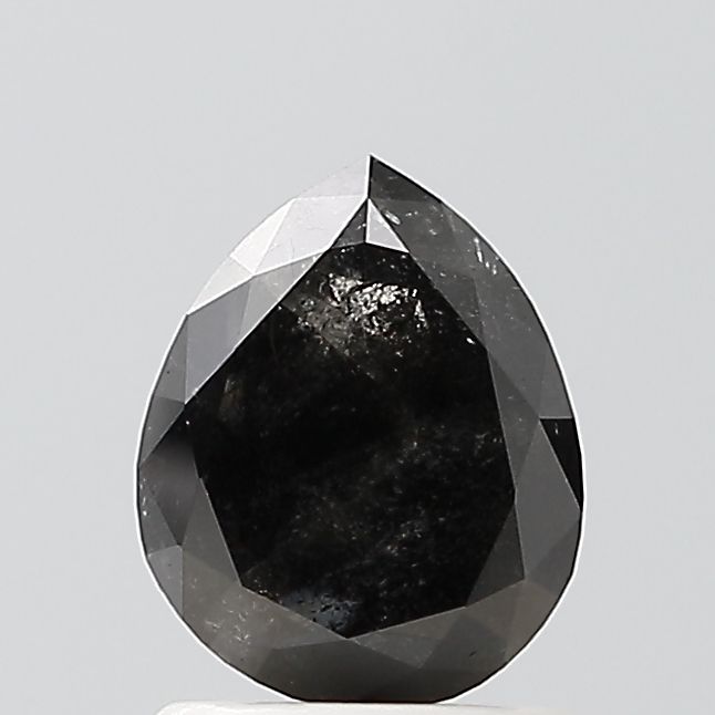 Pear Salt And Pepper Natural Diamond 1.51ct VVS2 loose diamond