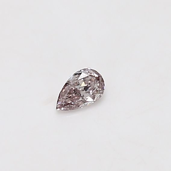 Pear Fancy Light Brown Pink Natural Diamond 0.07ct loose diamond