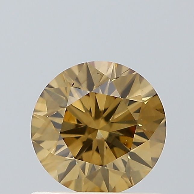 Round Fancy Brown Natural Diamond 0.71ct SI1 loose diamond