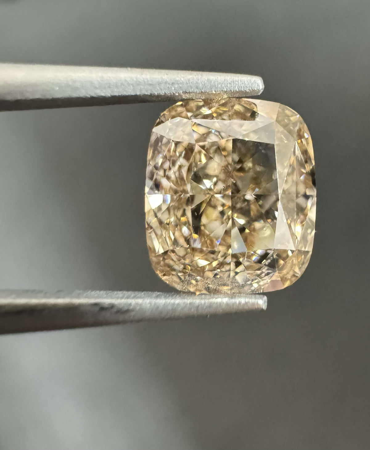 Cushion Fancy Orange Brown Natural Diamond 1.59ct VS2 loose diamond