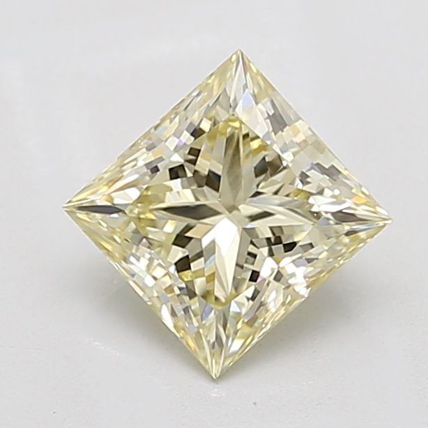 Princess Fancy Light Yellow Lab-grown Diamond 1.6ct VVS2 loose diamond