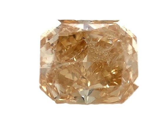 Radiant Champagne Natural Diamond 0.93ct I1 loose diamond