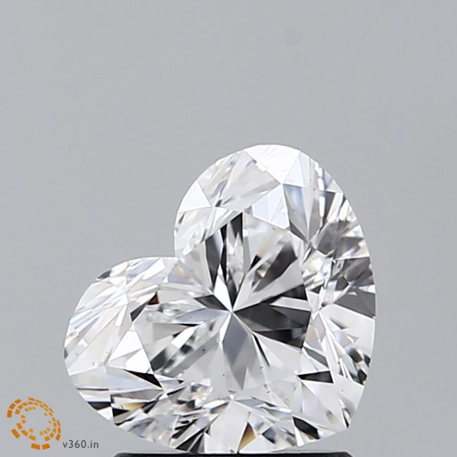 Heart Natural Diamond 1.50ct D VS2