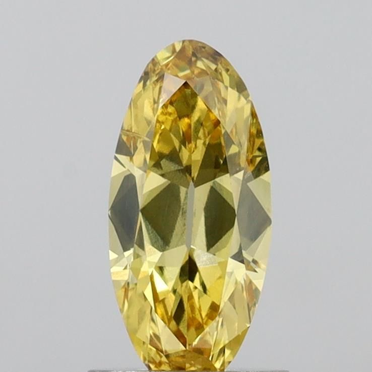 European Cut Fancy Vivid Yellow Lab-grown Diamond 1.02ct SI1 loose diamond