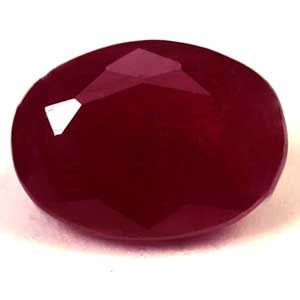 Oval Red Ruby 1.31ct loose gemstone
