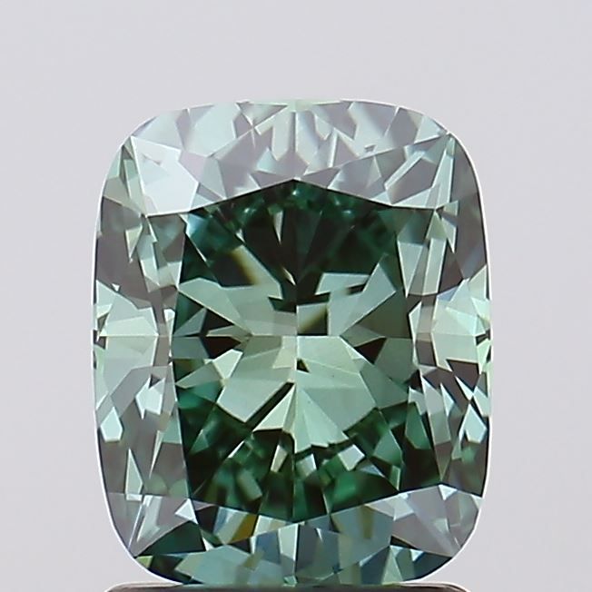 Cushion Fancy Vivid Green Lab-grown Diamond 1.71ct VVS2 loose diamond